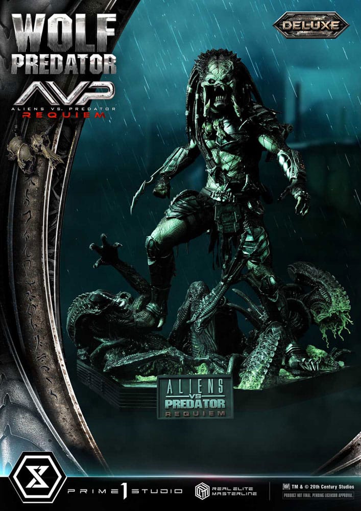 Alien vs. Predator Real Elite Masterline Series Statue 1/3 Requiem Wolf Predator Deluxe Bonus Ver. 95 cm - Preorder - ETA: 25.12.2026