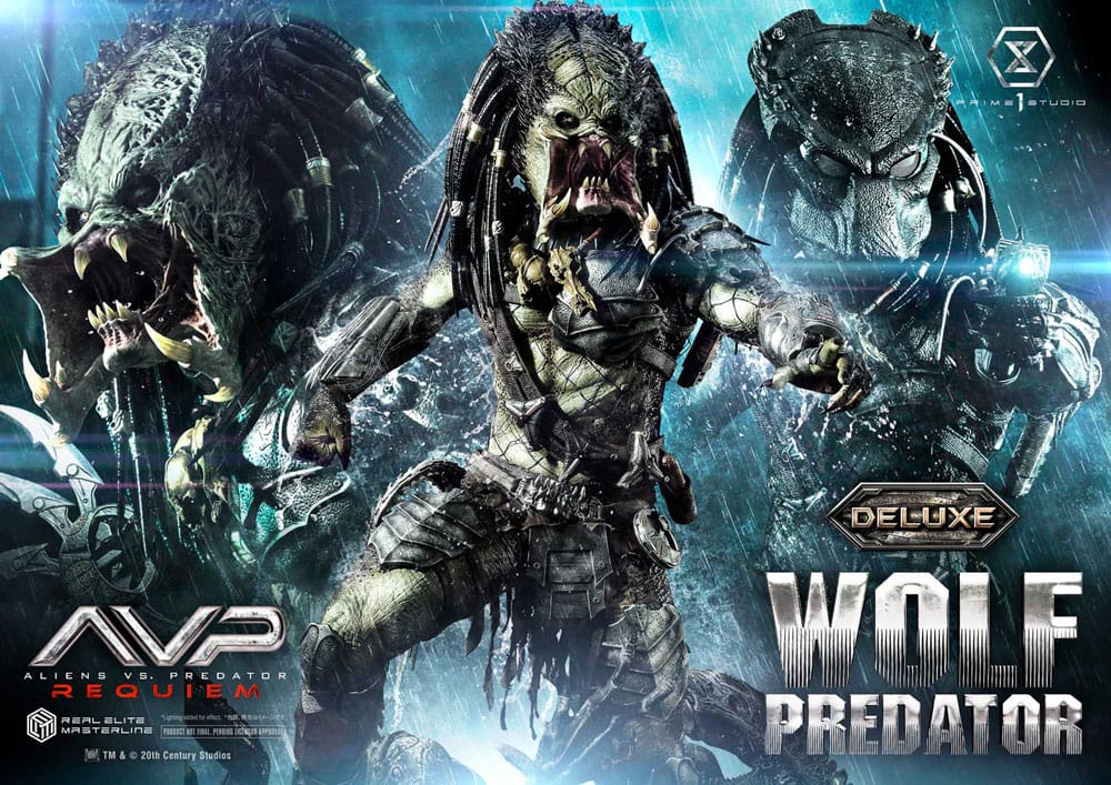 Alien vs. Predator Real Elite Masterline Series Statue 1/3 Requiem Wolf Predator Deluxe Bonus Ver. 95 cm - Preorder - ETA: 25.12.2026