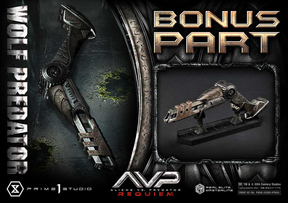 Alien vs. Predator Real Elite Masterline Series Statue 1/3 Requiem Wolf Predator Deluxe Bonus Ver. 95 cm - Preorder - ETA: 25.12.2026