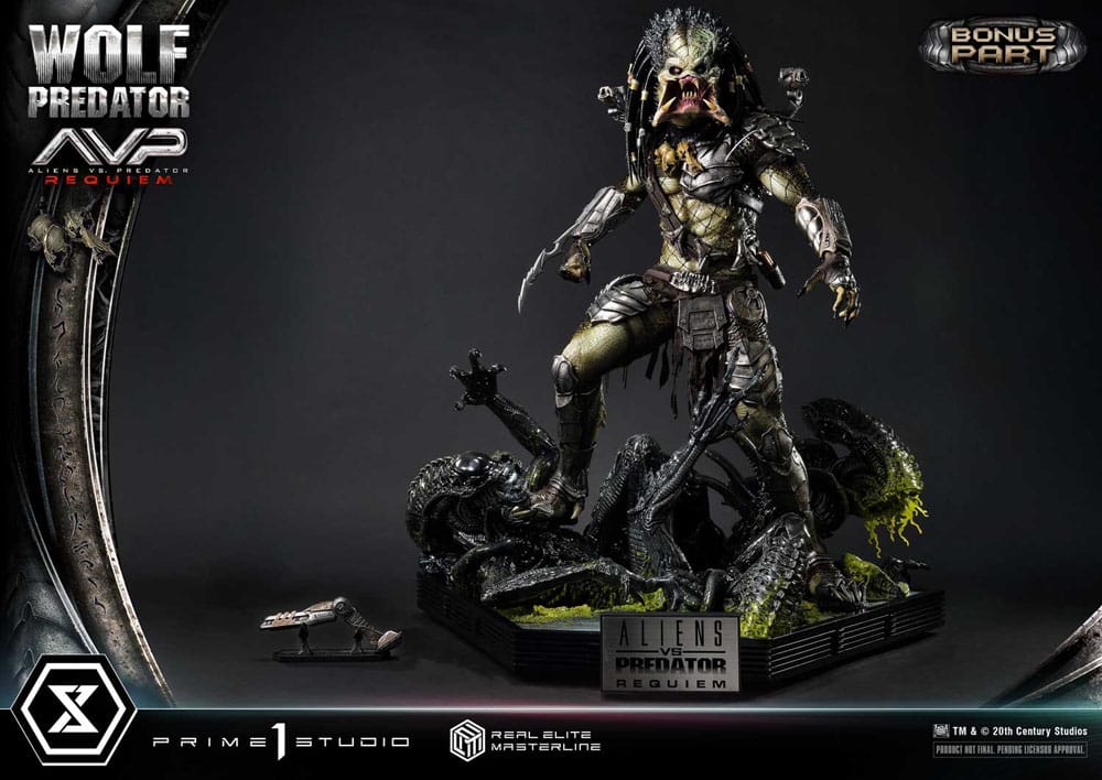 Alien vs. Predator Real Elite Masterline Series Statue 1/3 Requiem Wolf Predator Deluxe Bonus Ver. 95 cm - Preorder - ETA: 25.12.2026