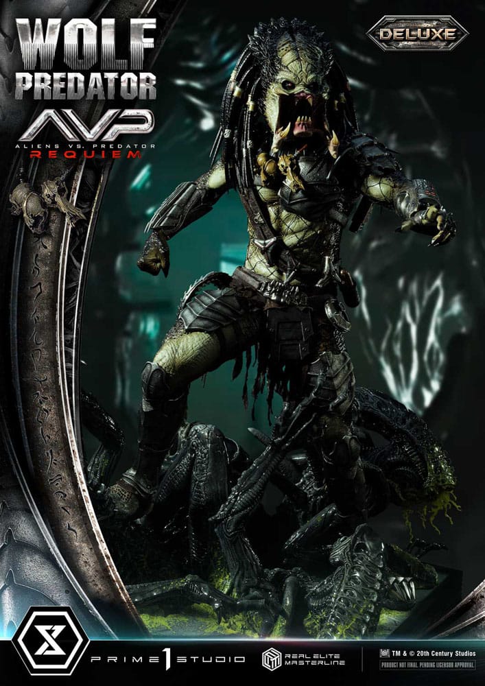 Alien vs. Predator Real Elite Masterline Series Statue 1/3 Requiem Wolf Predator Deluxe Bonus Ver. 95 cm - Preorder - ETA: 25.12.2026