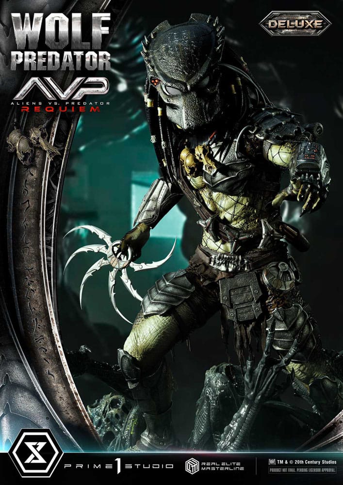 Alien vs. Predator Real Elite Masterline Series Statue 1/3 Requiem Wolf Predator Deluxe Bonus Ver. 95 cm - Preorder - ETA: 25.12.2026