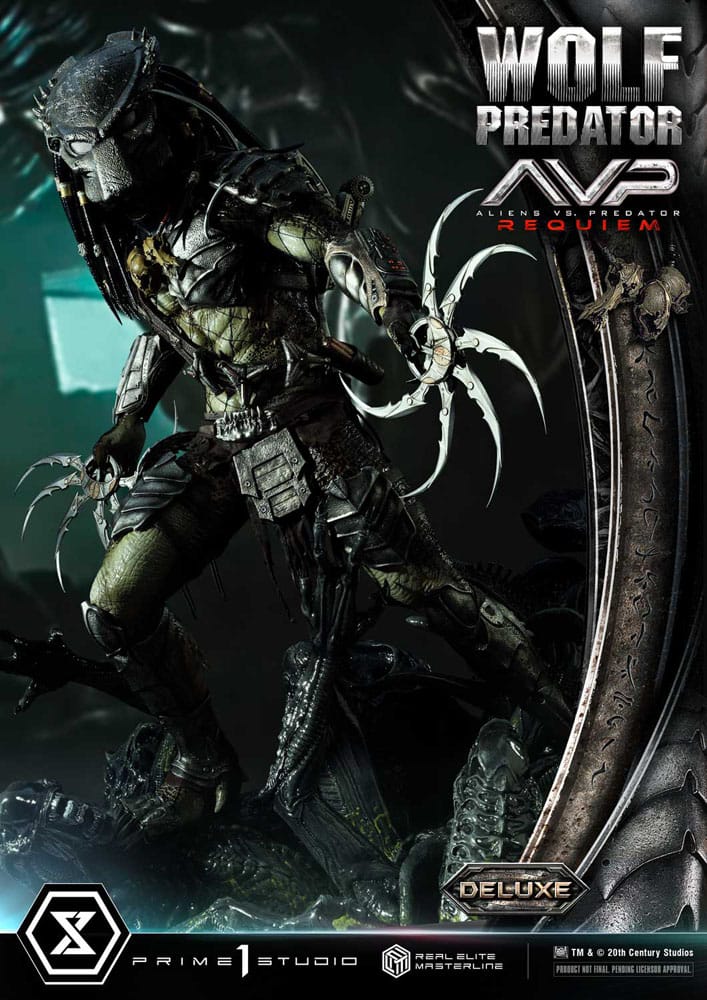 Alien vs. Predator Real Elite Masterline Series Statue 1/3 Requiem Wolf Predator Deluxe Bonus Ver. 95 cm - Preorder - ETA: 25.12.2026