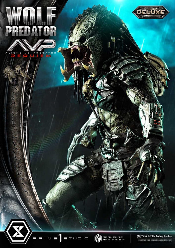 Alien vs. Predator Real Elite Masterline Series Statue 1/3 Requiem Wolf Predator Deluxe Bonus Ver. 95 cm - Preorder - ETA: 25.12.2026