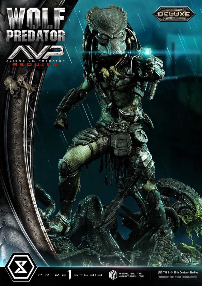 Alien vs. Predator Real Elite Masterline Series Statue 1/3 Requiem Wolf Predator Deluxe Bonus Ver. 95 cm - Preorder - ETA: 25.12.2026