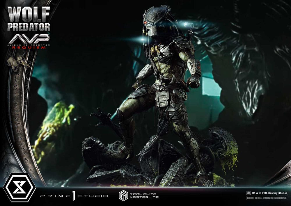 Alien vs. Predator Real Elite Masterline Series Statue 1/3 Requiem Wolf Predator Deluxe Bonus Ver. 95 cm - Preorder - ETA: 25.12.2026