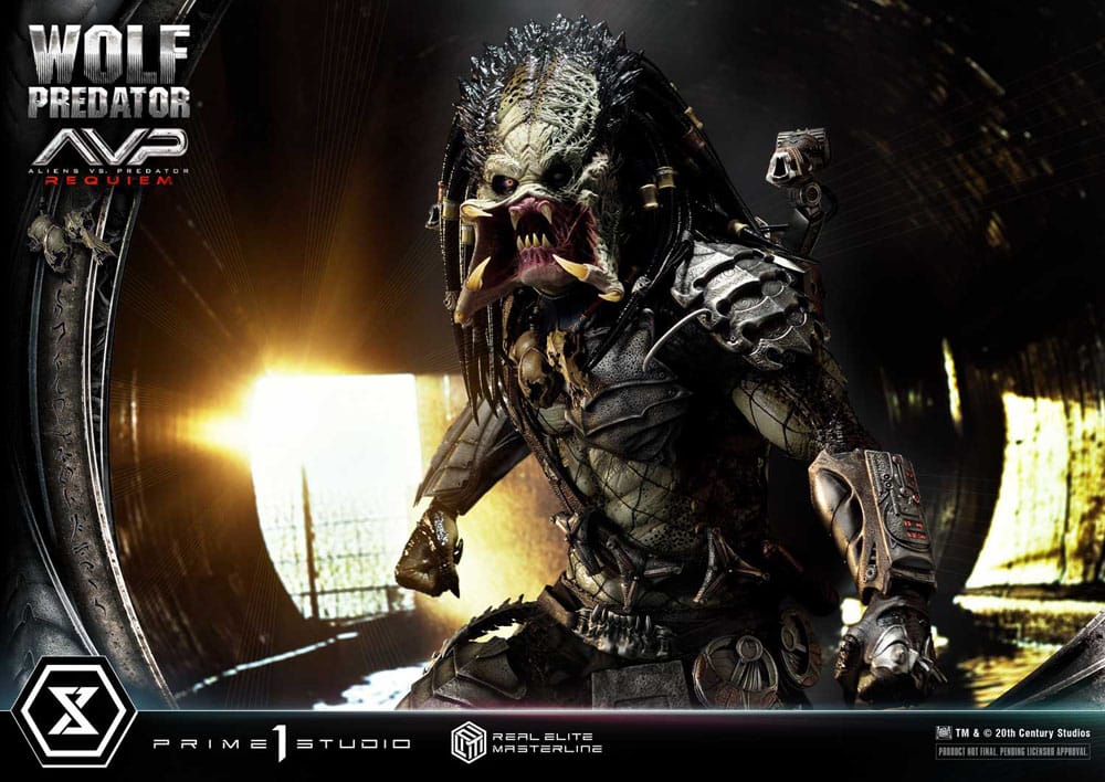 Alien vs. Predator Real Elite Masterline Series Statue 1/3 Requiem Wolf Predator Deluxe Bonus Ver. 95 cm - Preorder - ETA: 25.12.2026