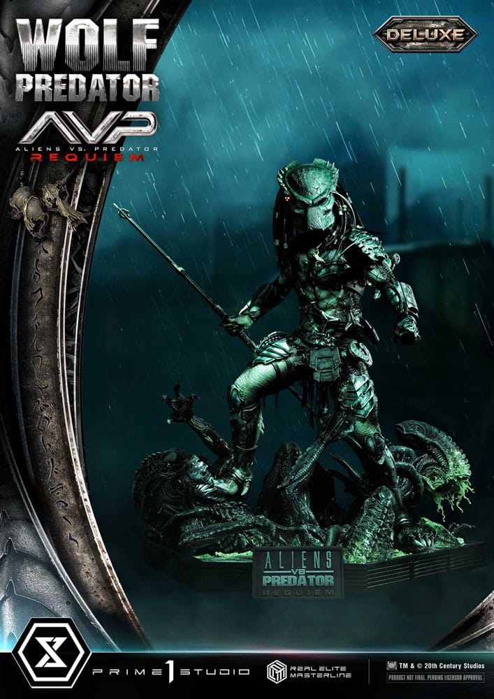 Alien vs. Predator Real Elite Masterline Series Statue 1/3 Requiem Wolf Predator Deluxe Bonus Ver. 95 cm - Preorder - ETA: 25.12.2026