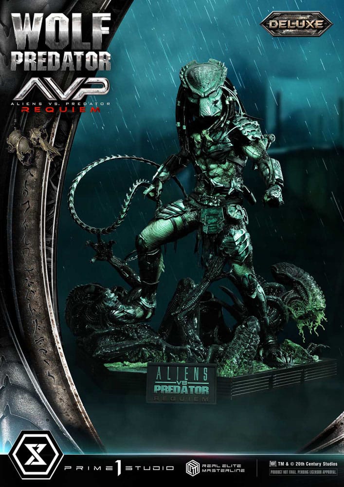 Alien vs. Predator Real Elite Masterline Series Statue 1/3 Requiem Wolf Predator Deluxe Bonus Ver. 95 cm - Preorder - ETA: 25.12.2026