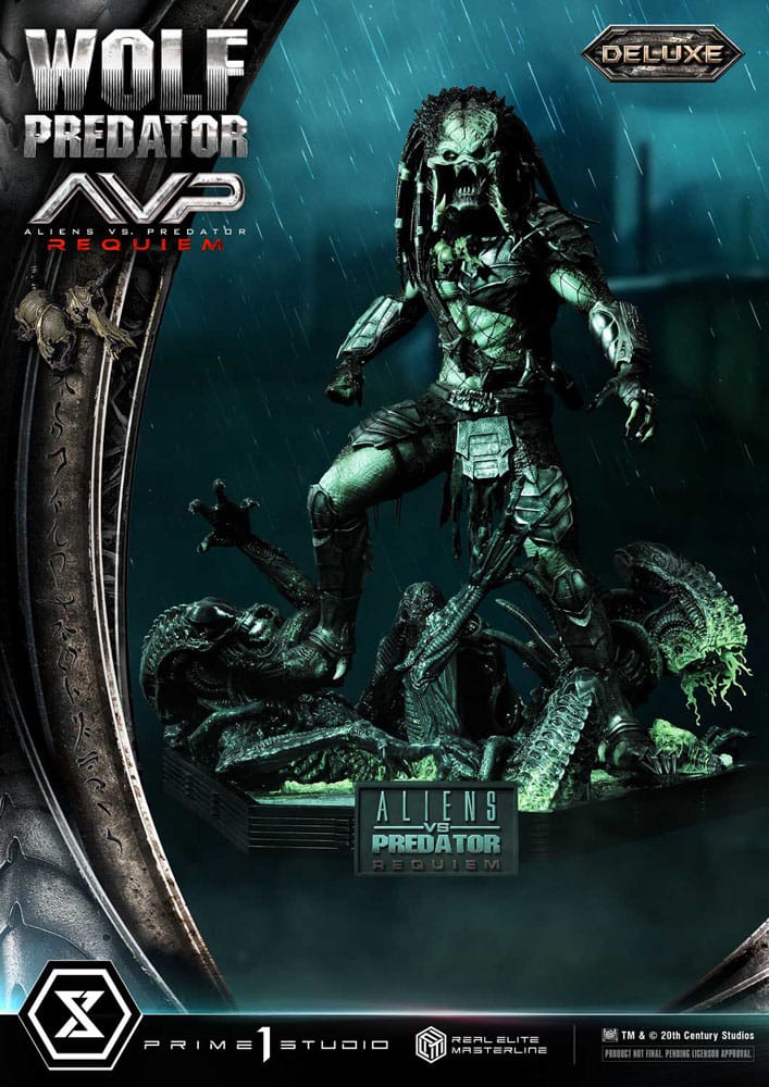 Alien vs. Predator Real Elite Masterline Series Statue 1/3 Requiem Wolf Predator Deluxe Bonus Ver. 95 cm - Preorder - ETA: 25.12.2026