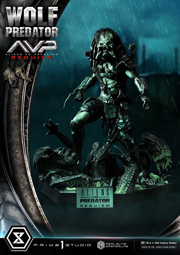 Alien vs. Predator Real Elite Masterline Series Statue 1/3 Requiem Wolf Predator Deluxe Bonus Ver. 95 cm - Preorder - ETA: 25.12.2026