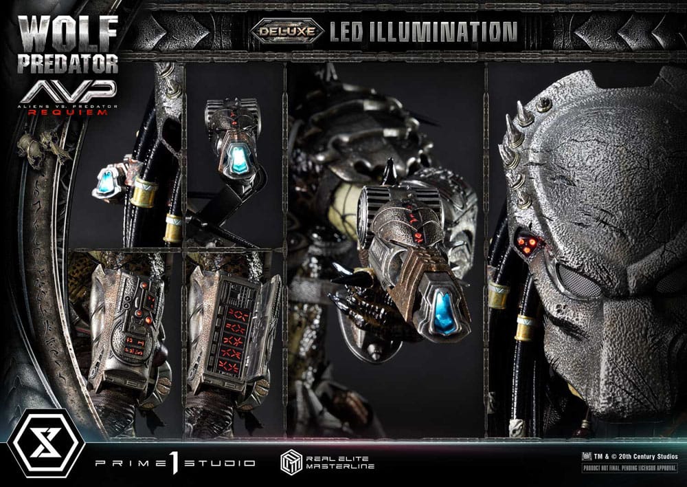 Alien vs. Predator Real Elite Masterline Series Statue 1/3 Requiem Wolf Predator Deluxe Bonus Ver. 95 cm - Preorder - ETA: 25.12.2026