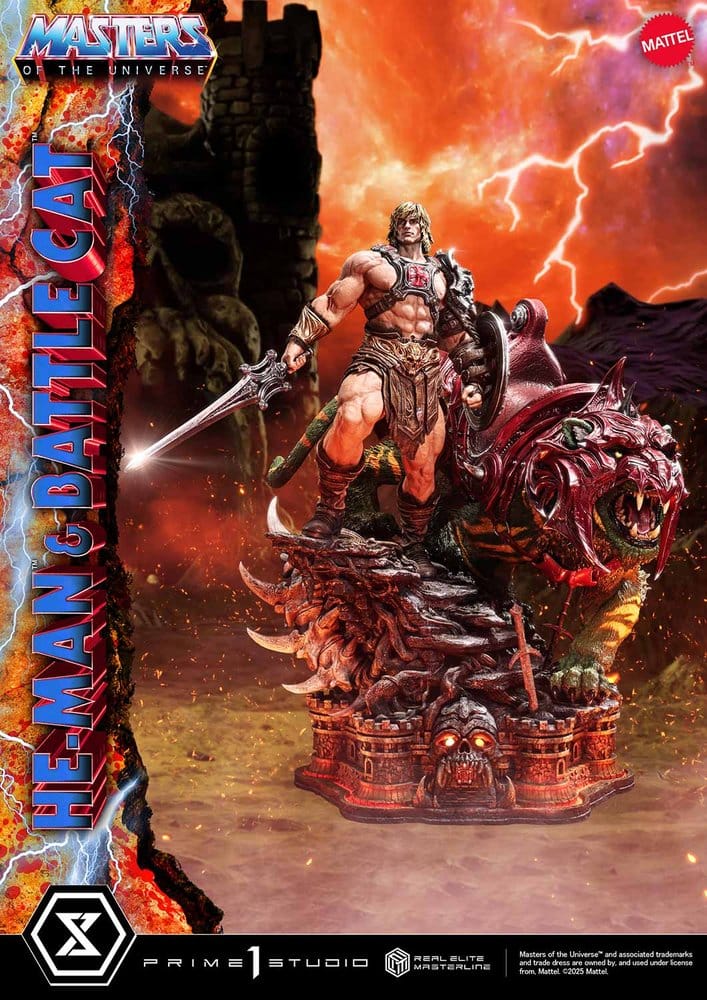 Masters of the Universe Real Elite Masterline Series Statue 1/4 He-Man & Battle Cat Ultimate Version 86 cm - Preorder - ETA: 27.09.2027