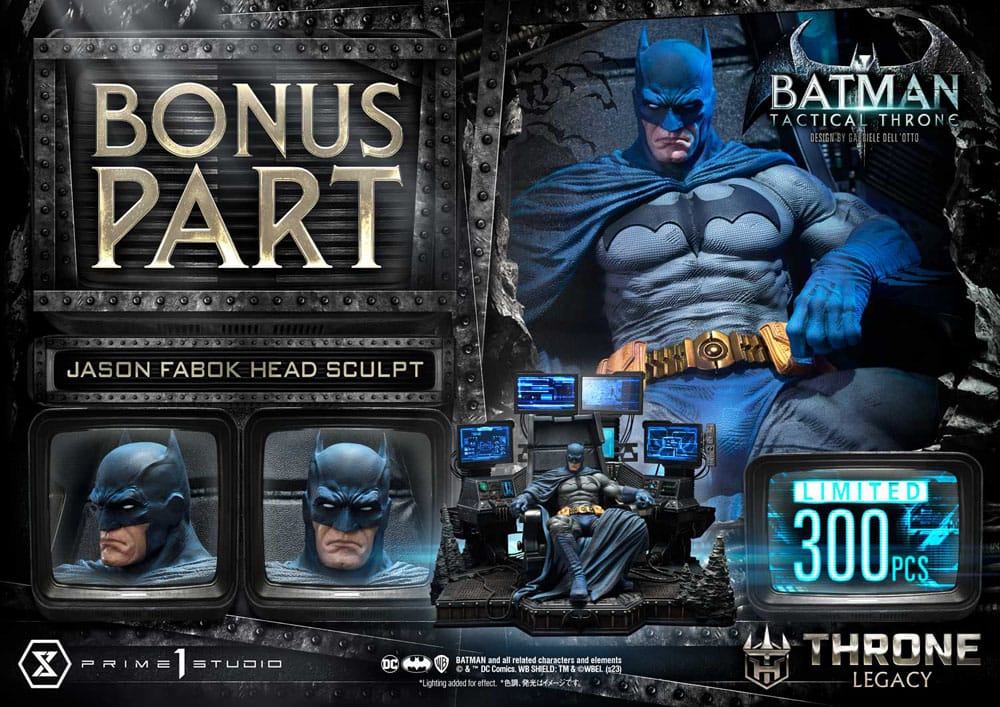 DC Comics Throne Legacy Collection Statue 1/3 Batman Tactical Throne Deluxe Bonus Version 57 cm - Versand: 5-7 Tage nach Bestellung