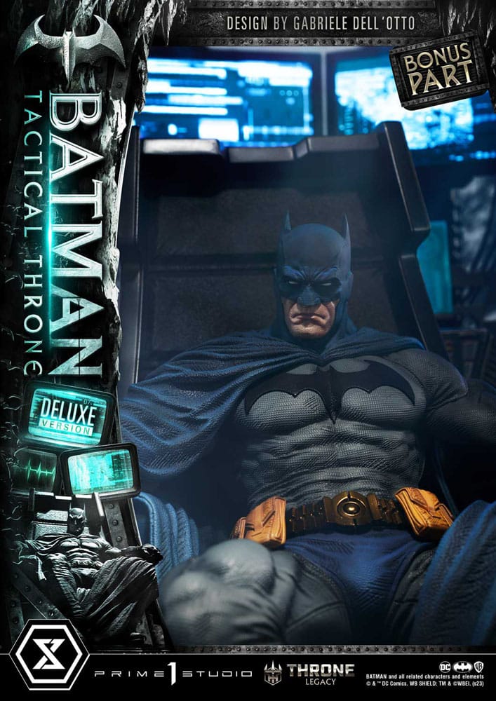 DC Comics Throne Legacy Collection Statue 1/3 Batman Tactical Throne Deluxe Bonus Version 57 cm - Versand: 5-7 Tage nach Bestellung