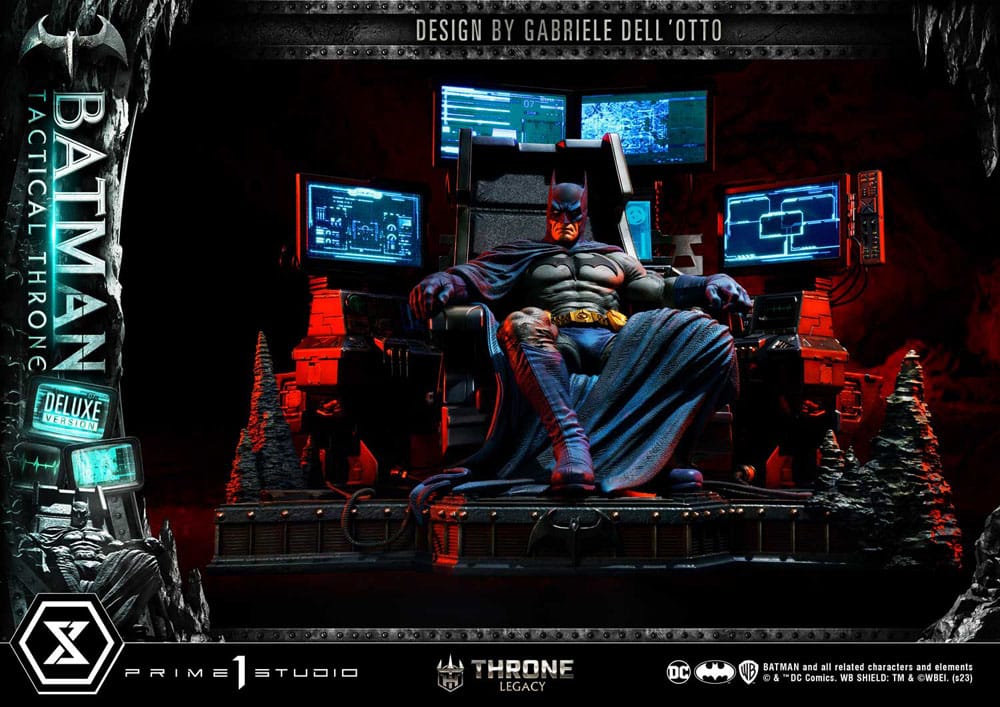 DC Comics Throne Legacy Collection Statue 1/3 Batman Tactical Throne Deluxe Bonus Version 57 cm - Versand: 5-7 Tage nach Bestellung