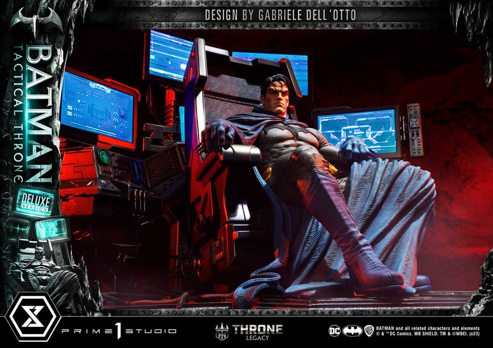 DC Comics Throne Legacy Collection Statue 1/3 Batman Tactical Throne Deluxe Bonus Version 57 cm - Versand: 5-7 Tage nach Bestellung