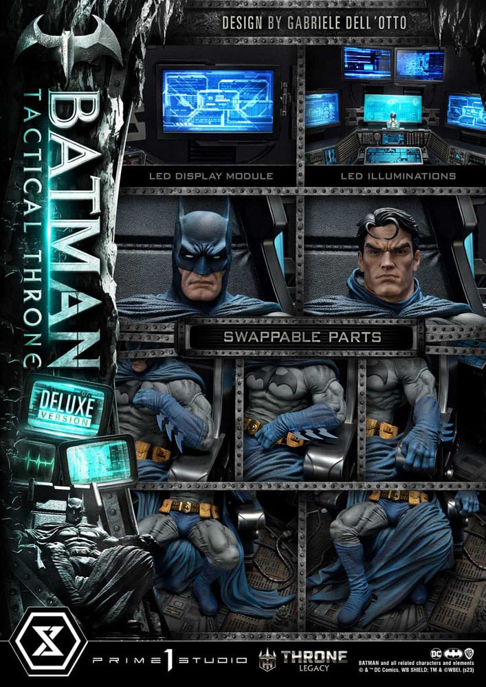 DC Comics Throne Legacy Collection Statue 1/3 Batman Tactical Throne Deluxe Bonus Version 57 cm - Versand: 5-7 Tage nach Bestellung