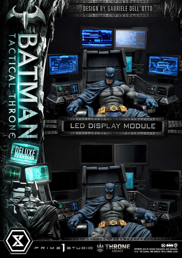 DC Comics Throne Legacy Collection Statue 1/3 Batman Tactical Throne Deluxe Bonus Version 57 cm - Versand: 5-7 Tage nach Bestellung