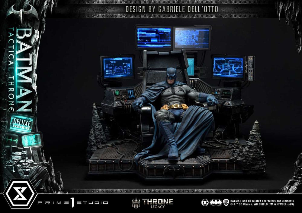 DC Comics Throne Legacy Collection Statue 1/3 Batman Tactical Throne Deluxe Bonus Version 57 cm - Versand: 5-7 Tage nach Bestellung