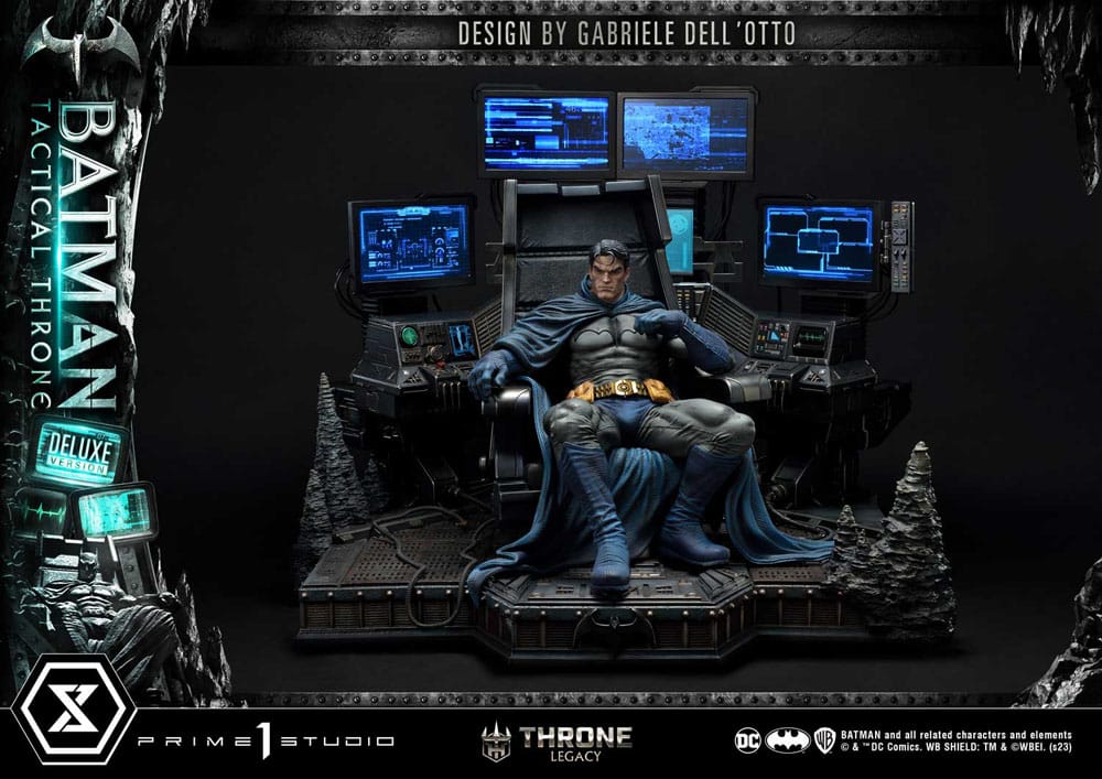 DC Comics Throne Legacy Collection Statue 1/3 Batman Tactical Throne Deluxe Bonus Version 57 cm - Versand: 5-7 Tage nach Bestellung