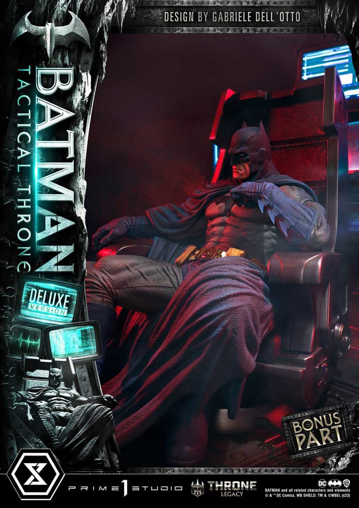DC Comics Throne Legacy Collection Statue 1/3 Batman Tactical Throne Deluxe Bonus Version 57 cm - Versand: 5-7 Tage nach Bestellung