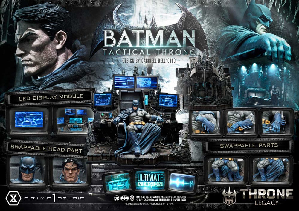 DC Comics Throne Legacy Collection Statue 1/3 Batman Tactical Throne Ultimate Version 57 cm - Preorder - ETA: 20.12.2025