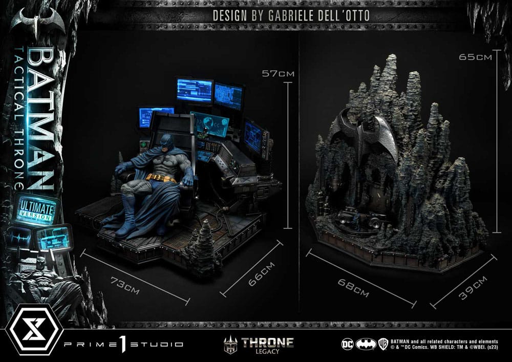 DC Comics Throne Legacy Collection Statue 1/3 Batman Tactical Throne Ultimate Bonus Version 57 cm - Versand: 5-7 Tage nach Bestellung