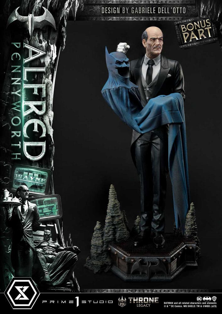 DC Comics Throne Legacy Series Statue Alfred Pennyworth (Batman Comics) Bonus Version 57 cm - Versand: 5-7 Tage nach Bestellung