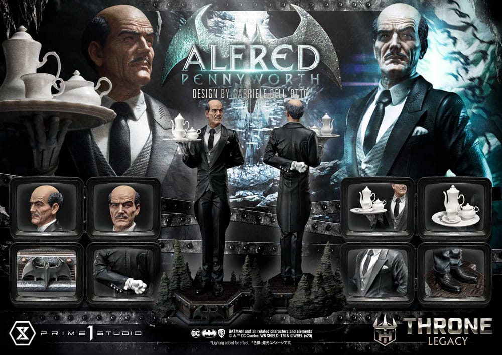 DC Comics Throne Legacy Series Statue Alfred Pennyworth (Batman Comics) Bonus Version 57 cm - Versand: 5-7 Tage nach Bestellung
