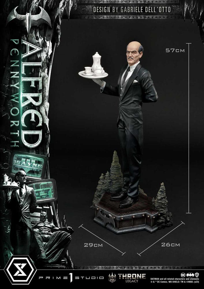 DC Comics Throne Legacy Series Statue Alfred Pennyworth (Batman Comics) Bonus Version 57 cm - Versand: 5-7 Tage nach Bestellung