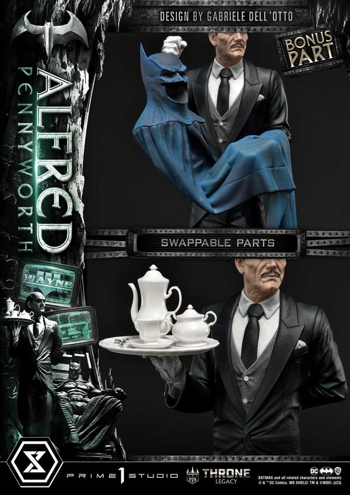 DC Comics Throne Legacy Series Statue Alfred Pennyworth (Batman Comics) Bonus Version 57 cm - Versand: 5-7 Tage nach Bestellung