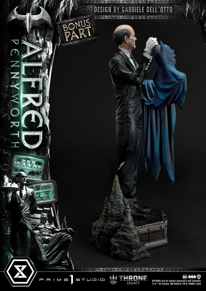 DC Comics Throne Legacy Series Statue Alfred Pennyworth (Batman Comics) Bonus Version 57 cm - Versand: 5-7 Tage nach Bestellung
