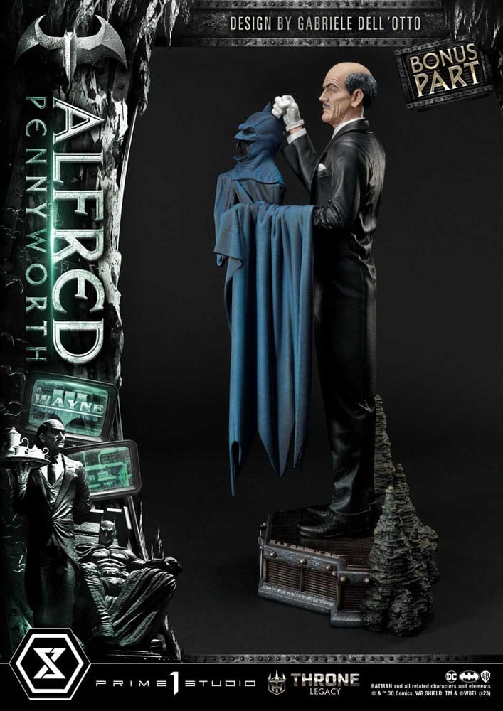 DC Comics Throne Legacy Series Statue Alfred Pennyworth (Batman Comics) Bonus Version 57 cm - Versand: 5-7 Tage nach Bestellung