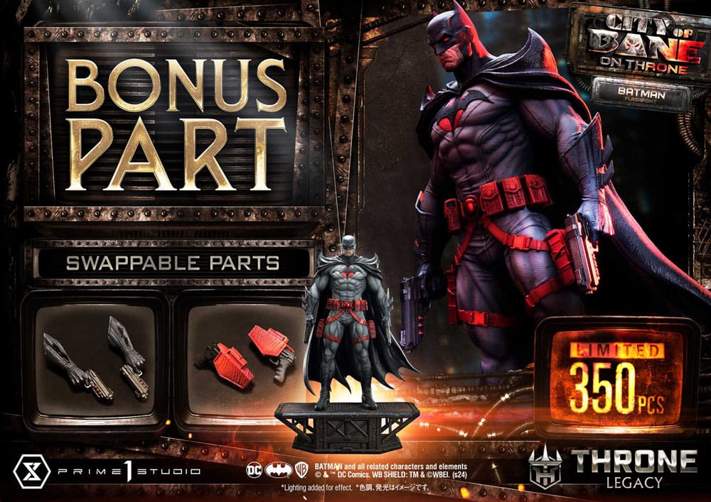 DC Comics Throne Legacy Collection Statue 1/4 Flashpoint Batman Bonus Version 60 cm - Preorder - ETA: 11.11.2025