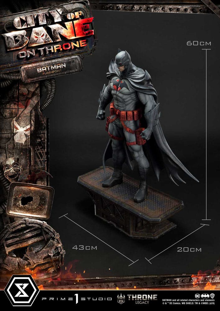 DC Comics Throne Legacy Collection Statue 1/4 Flashpoint Batman Bonus Version 60 cm - Preorder - ETA: 11.11.2025