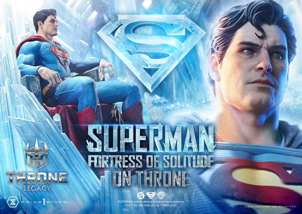 DC Comics Throne Legacy Collection Statue 1/4 Superman Fortress of Solitude on Throne (Design by Gabriele Dell'Otto) 52 cm - Preorder - ETA: 25.03.2027