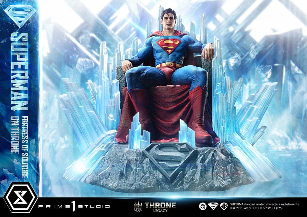 DC Comics Throne Legacy Collection Statue 1/4 Superman Fortress of Solitude on Throne (Design by Gabriele Dell'Otto) 52 cm - Preorder - ETA: 25.03.2027