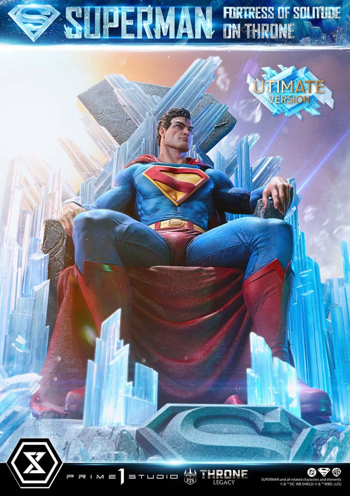DC Comics Throne Legacy Collection Statue 1/4 Superman Fortress of Solitude on Throne (Design by Gabriele Dell'Otto) Ultimate Version 52 cm - Preorder - ETA: 25.03.2027