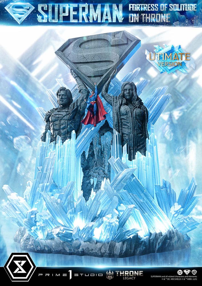 DC Comics Throne Legacy Collection Statue 1/4 Superman Fortress of Solitude on Throne (Design by Gabriele Dell'Otto) Ultimate Version 52 cm - Preorder - ETA: 25.03.2027