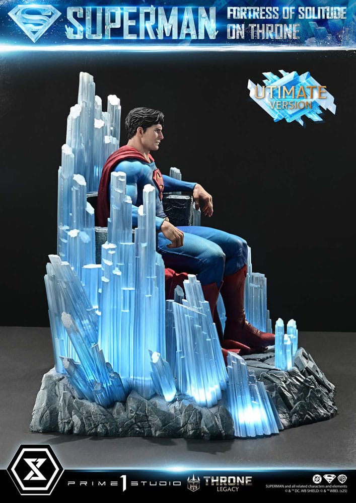 DC Comics Throne Legacy Collection Statue 1/4 Superman Fortress of Solitude on Throne (Design by Gabriele Dell'Otto) Ultimate Version 52 cm - Preorder - ETA: 25.03.2027