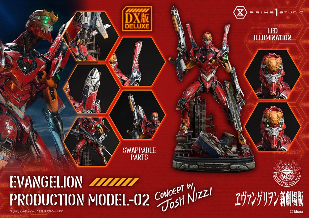 Rebuild of Evangelion Ultimate Diorama Masterline Series Statue Evangelion Production Model-02 (Concept By Josh Nizzi) Deluxe Version 73 cm - Preorder - ETA: 25.03.2027