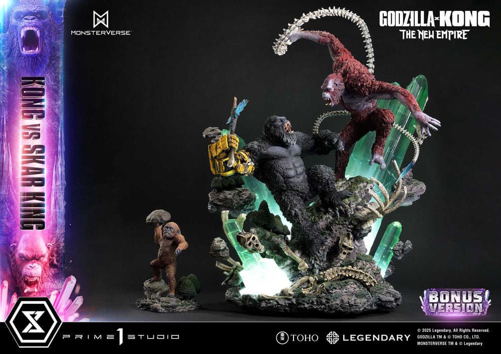 Godzilla x Kong: The New Empire Ultimate Diorama Masterline Series Statue Kong vs Skar King Bonus Version 104 cm - Preorder - ETA: 25.01.2027