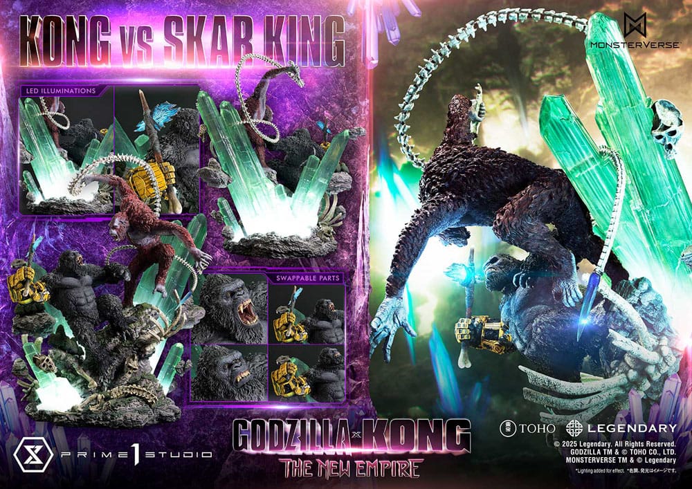 Godzilla x Kong: The New Empire Ultimate Diorama Masterline Series Statue Kong vs Skar King Bonus Version 104 cm - Preorder - ETA: 25.01.2027