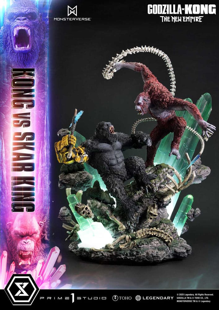 Godzilla x Kong: The New Empire Ultimate Diorama Masterline Series Statue Kong vs Skar King Bonus Version 104 cm - Preorder - ETA: 25.01.2027