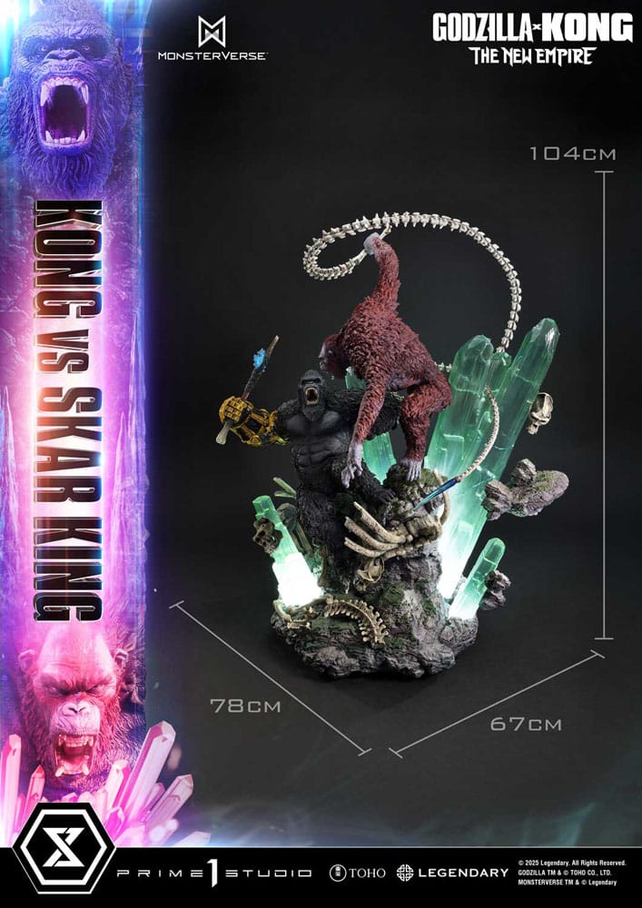 Godzilla x Kong: The New Empire Ultimate Diorama Masterline Series Statue Kong vs Skar King Bonus Version 104 cm - Preorder - ETA: 25.01.2027