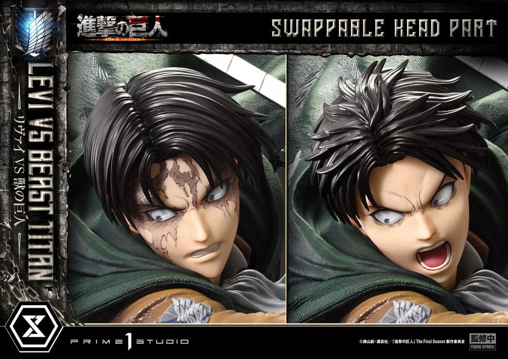 Attack on Titan Ultimate Premium Masterline Series Statue 1/4 Levi Versus Beast Titan 73 cm - Preorder - ETA: 25.04.2026