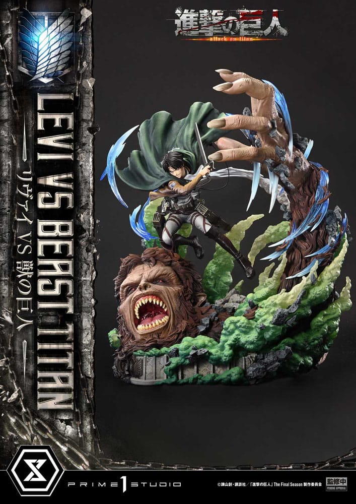 Attack on Titan Ultimate Premium Masterline Series Statue 1/4 Levi Versus Beast Titan 73 cm - Preorder - ETA: 25.04.2026