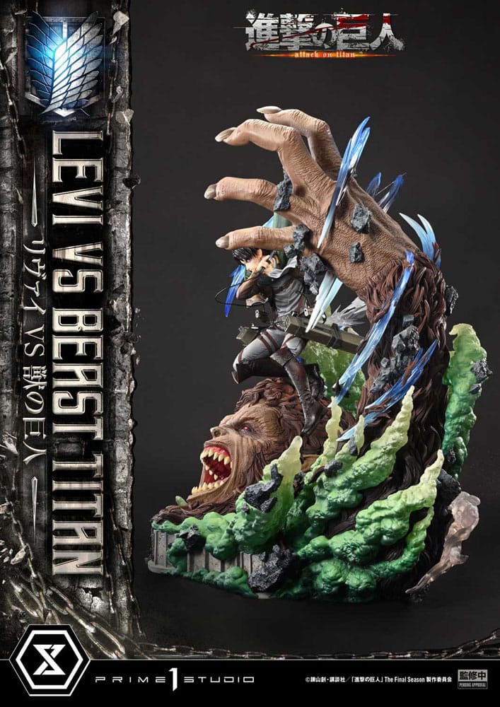 Attack on Titan Ultimate Premium Masterline Series Statue 1/4 Levi Versus Beast Titan 73 cm - Preorder - ETA: 25.04.2026