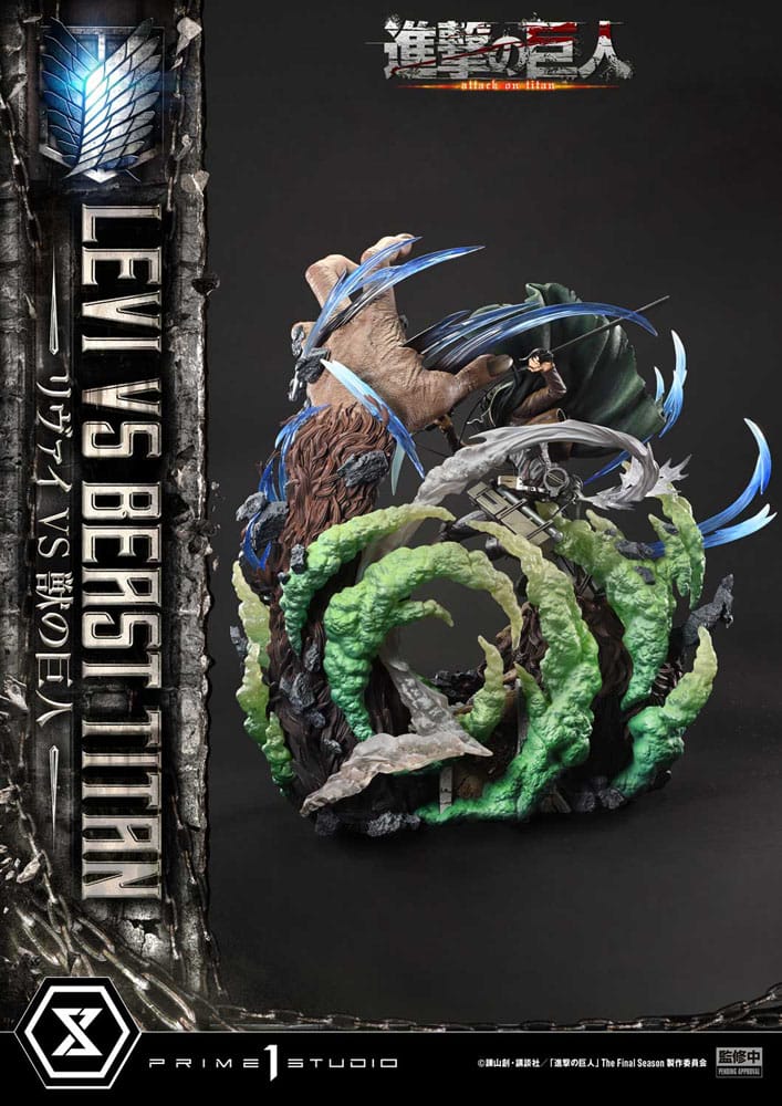 Attack on Titan Ultimate Premium Masterline Series Statue 1/4 Levi Versus Beast Titan 73 cm - Preorder - ETA: 25.04.2026